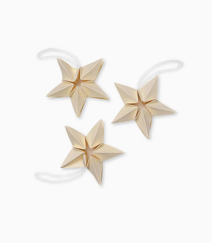Étoiles en papier Amanda, lot de 3