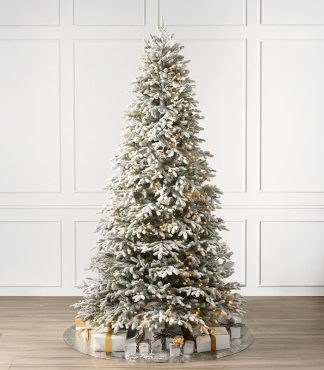 Sapin de Noël givré