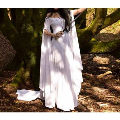 2018wish New party Long Sleeve Crewneck Belt Women Dress Halloween Women's Long Dress — image 18