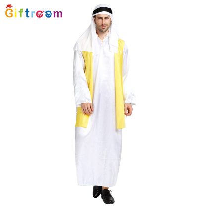 Déguisement de prince doré pour homme, gilet et tenue — image 4