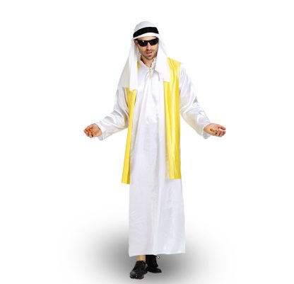 Déguisement de prince doré pour homme, gilet et tenue — image 7