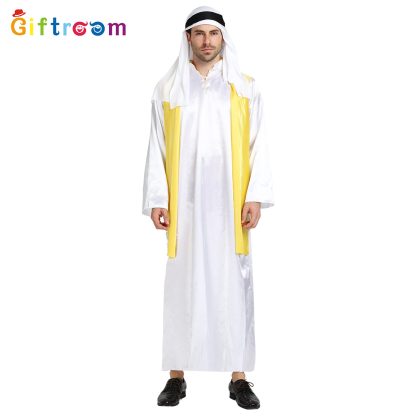 Déguisement de prince doré pour homme, gilet et tenue — image 2