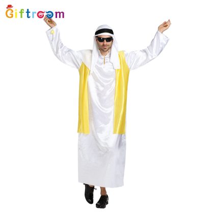 Déguisement de prince doré pour homme, gilet et tenue — image 3