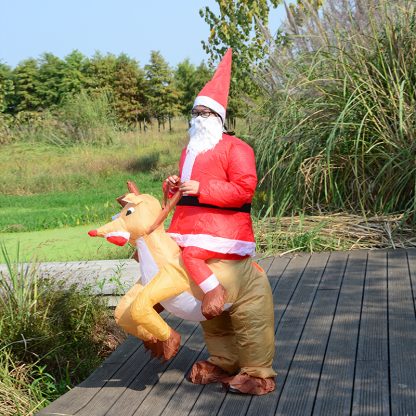 18 New Halloween Christmas Christmas Elk cosplay Dress Up Inflatable Clothes Party Spoof Costume Props — image 15