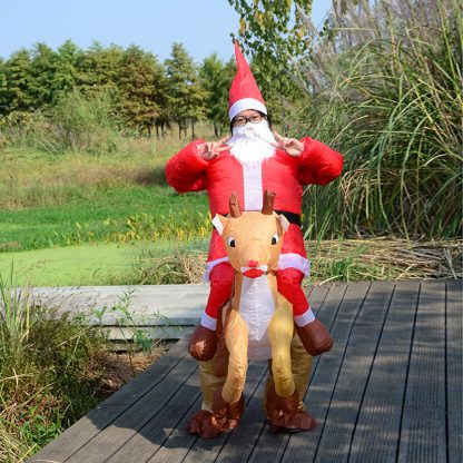 18 New Halloween Christmas Christmas Elk cosplay Dress Up Inflatable Clothes Party Spoof Costume Props — image 17