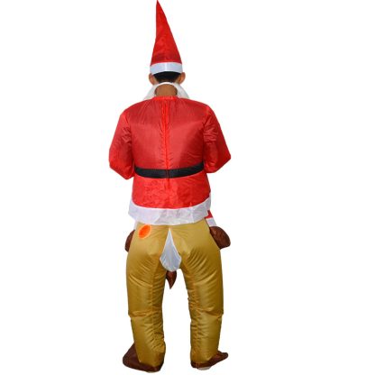 18 New Halloween Christmas Christmas Elk cosplay Dress Up Inflatable Clothes Party Spoof Costume Props — image 3