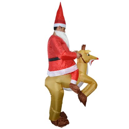 18 New Halloween Christmas Christmas Elk cosplay Dress Up Inflatable Clothes Party Spoof Costume Props — image 10