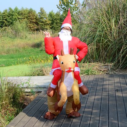 18 New Halloween Christmas Christmas Elk cosplay Dress Up Inflatable Clothes Party Spoof Costume Props — image 16