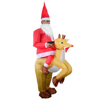 18 New Halloween Christmas Christmas Elk cosplay Dress Up Inflatable Clothes Party Spoof Costume Props — image 11