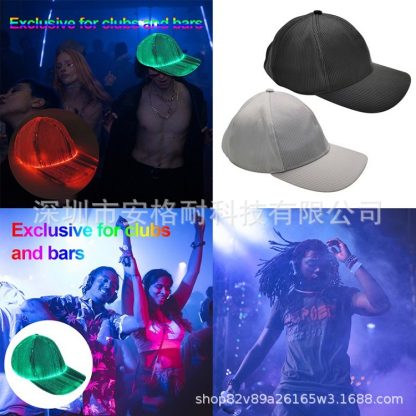 Casquette lumineuse à fibre optique — image 7