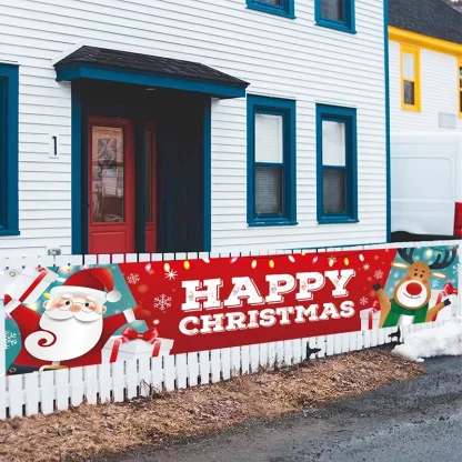 Bannière extérieure de noël, décorations de joyeux noël pour la maison, décor extérieur de noël, bonne année 2025, 2026 — image 46