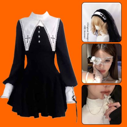 Robe de nonne gothique pour femme — image 8