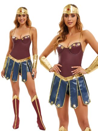 Déguisement de Wonder Woman Déesse Grecque pour Halloween 2026