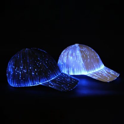 Casquette lumineuse à fibre optique — image 4