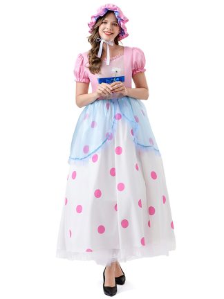 Toy Story Shepherdess Cosplay Costume Anime Character Shepherdess Long Dress Halloween Two-Dimensional Cosplay Costume