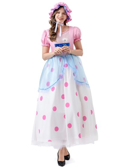 Robe longue de bergère pour femme