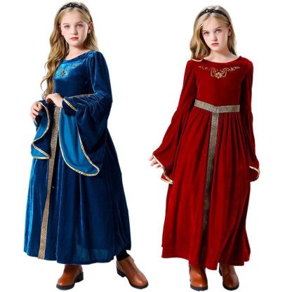 Robe de princesse médiévale pour enfant