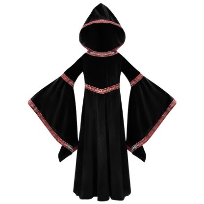 2025 Halloween Family Costume Performance Costume Party Performance Costume Adult European Medieval Burgundy Vampire — image 6