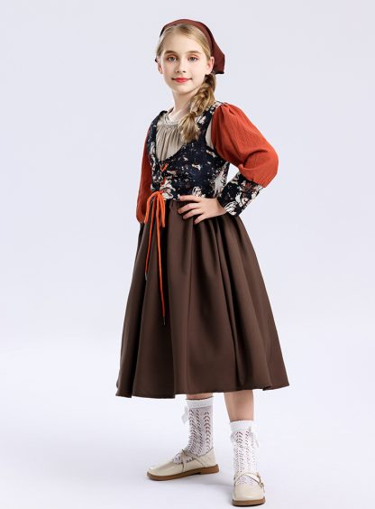 Robe de fermière médiévale pour enfant — image 8