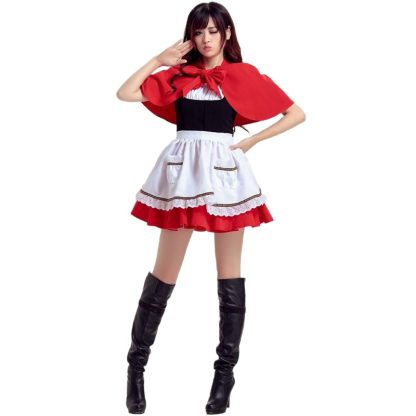 Déguisement Chaperon rouge pour femme avec cape — image 5