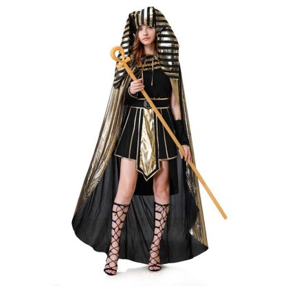 Déguisement pharaon et reine égyptienne, homme et femme — image 2