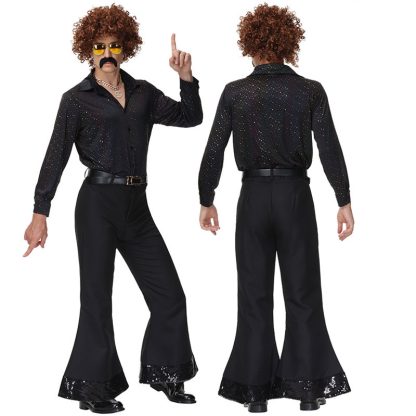 Costume disco années 70 à sequins pour couple — image 6