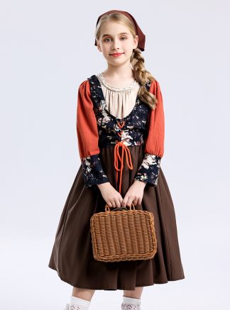 Robe de fermière médiévale pour enfant