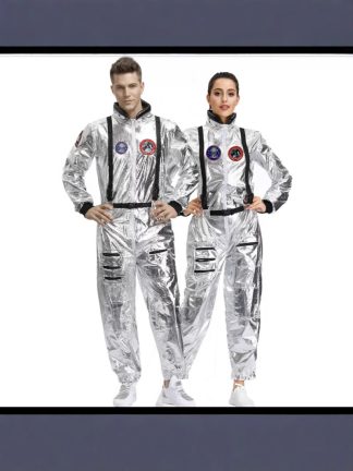 Halloween Couple Wandering Earth Space Suit Group Party Cosplay Astronaut Pilot Dress Up Costume