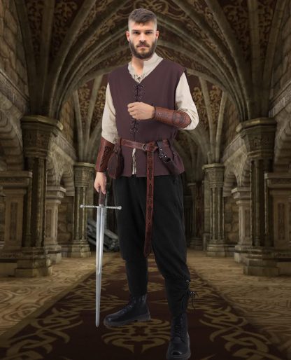 Costume de pirate Renaissance pour homme, 9 pièces — image 5