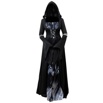 Robe de sorcière squelette à capuche — image 6
