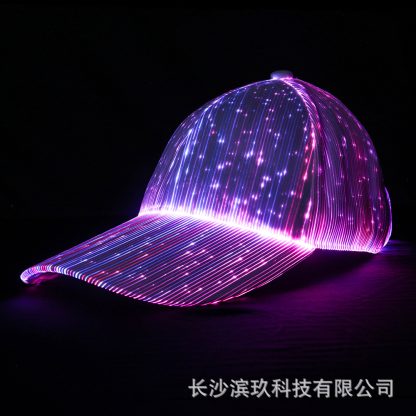 Chapeau lumineux LED à fibre optique — image 3