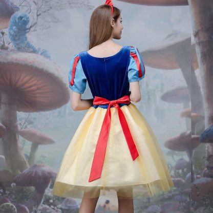 2024 New Halloween Costumes Cosplay Fairy Tale Snow White Short Skirt Children's Day Performance Costumes — image 2