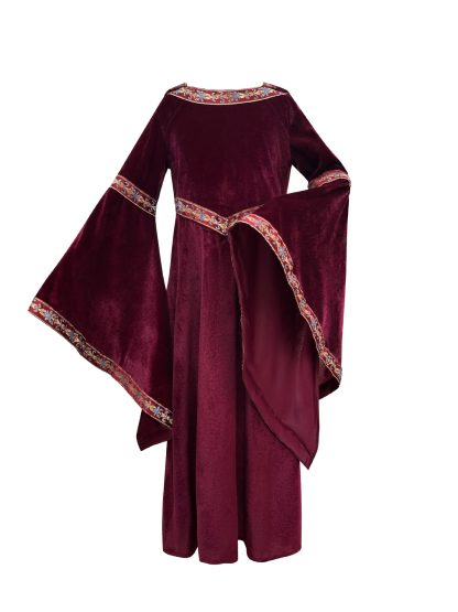 2025 Halloween Family Costume Performance Costume Party Performance Costume Adult European Medieval Burgundy Vampire — image 2