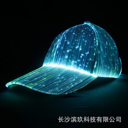 Chapeau lumineux LED à fibre optique — image 4