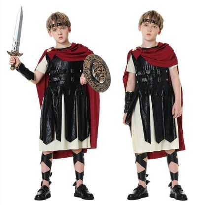 Déguisement de gladiateur romain, parent et enfant — image 3