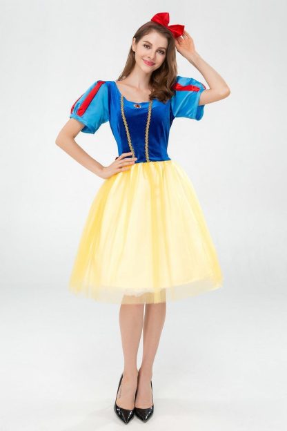 2024 New Halloween Costumes Cosplay Fairy Tale Snow White Short Skirt Children's Day Performance Costumes — image 24