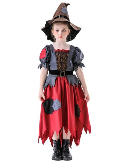 Déguisement sorcière et épouvantail pour enfant avec chapeau — image 5
