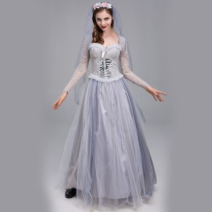 Robe de mariée squelette grise — image 6