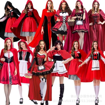 Déguisement Chaperon rouge pour femme avec cape