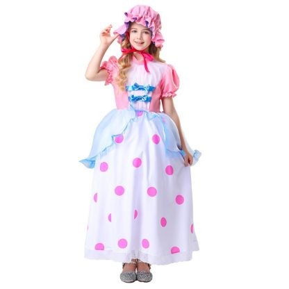 Robe longue rose de bergère — image 3