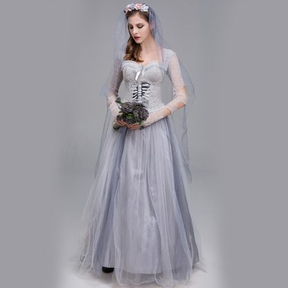 Robe de mariée squelette grise — image 2