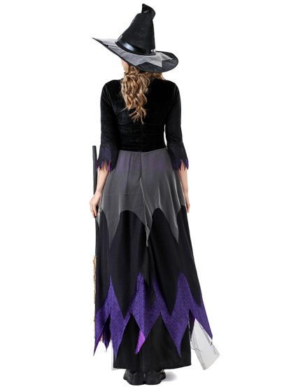 Robe de sorcière noire et violette — image 3
