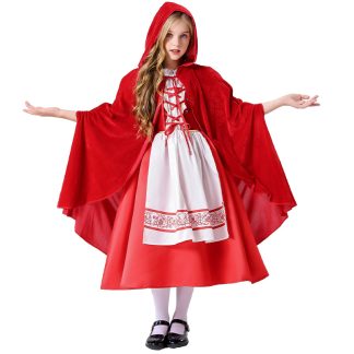 Robe Chaperon rouge, parent et enfant