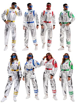 Space Suit Pilot Cos Astronaut Costume Halloween Performance Costume Male and Female Wandering Earth Astronaut Costume