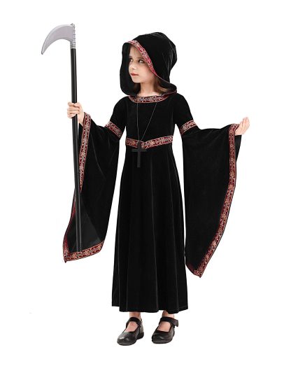 2025 Halloween Family Costume Performance Costume Party Performance Costume Adult European Medieval Burgundy Vampire — image 32