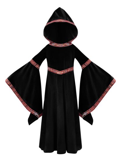 2025 Halloween Family Costume Performance Costume Party Performance Costume Adult European Medieval Burgundy Vampire — image 42