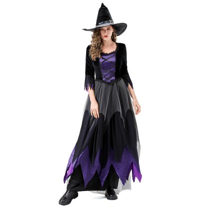 Robe de sorcière noire et violette — image 6