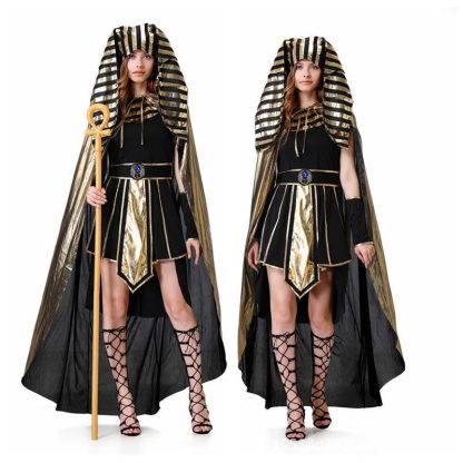 Déguisement pharaon et reine égyptienne, homme et femme