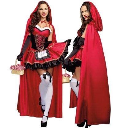 Déguisement Chaperon rouge pour femme avec cape — image 4