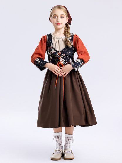 Robe de fermière médiévale pour enfant — image 3